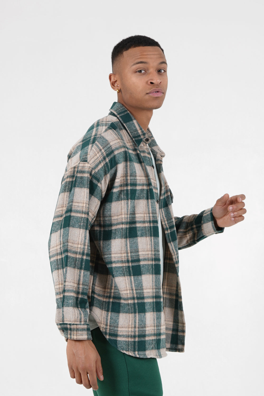 Sixth June - Chemise tartan polaire Vert