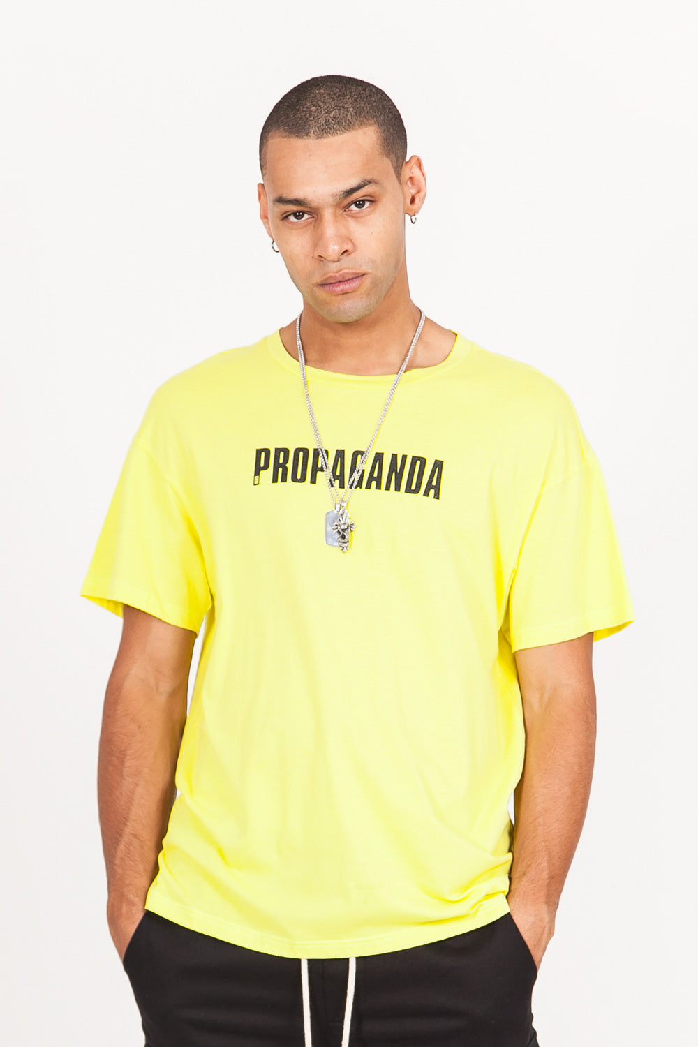 Sixth June - T-Shirt oversize Propaganda néon vert