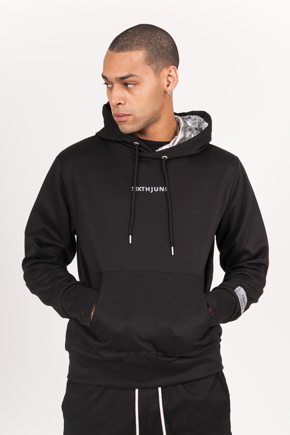 Sixth June - Sweat capuche aluminum noir