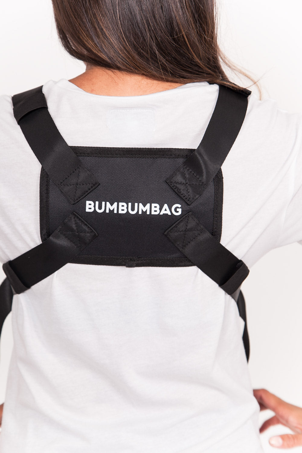 BumBumBag - Mini sac poitrine logo noir