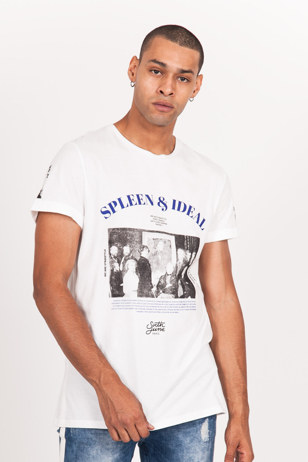 Sixth June - T-shirt spleen&ideal photo blanc