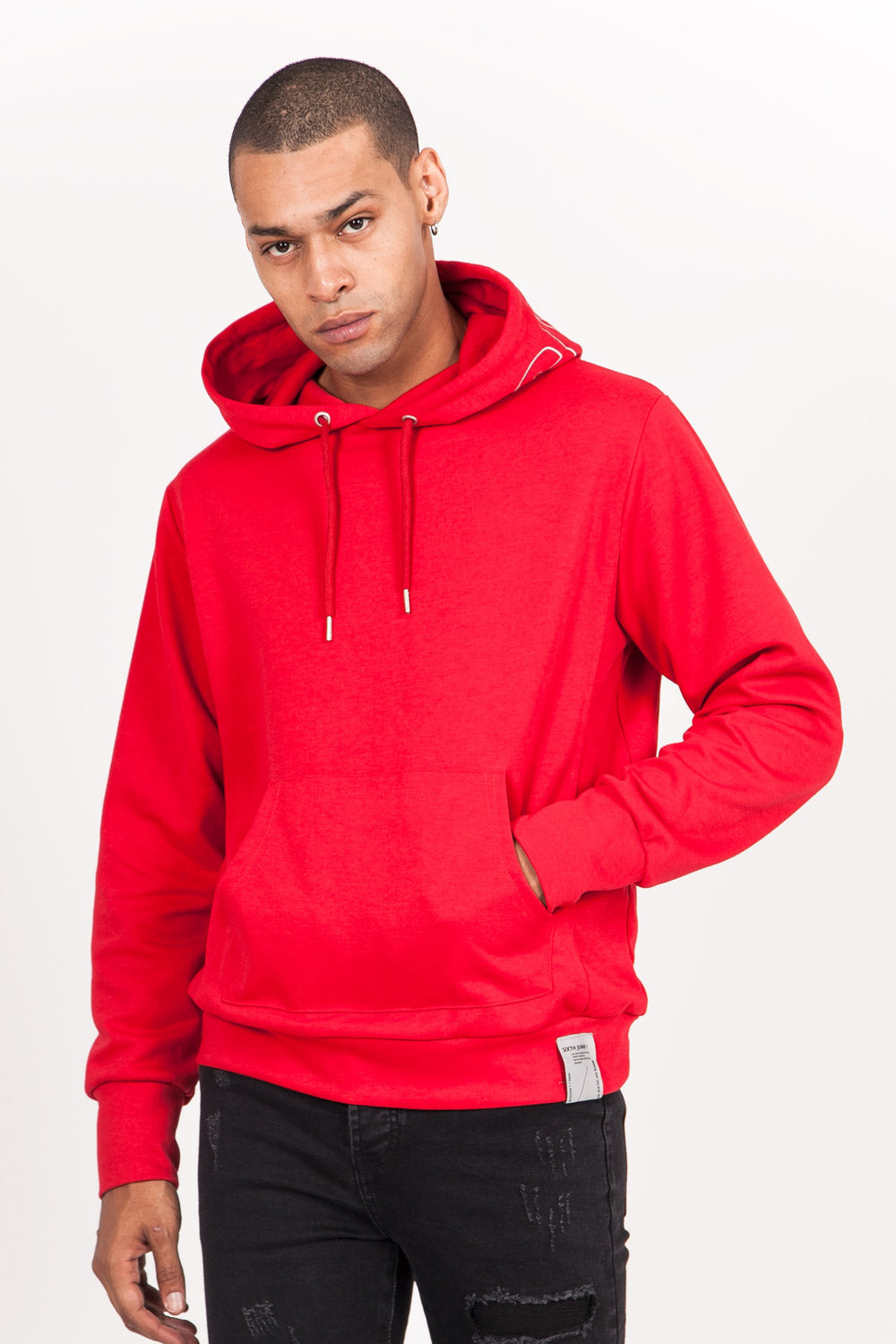 Sixth June - Sweat capuche broderie logo rouge