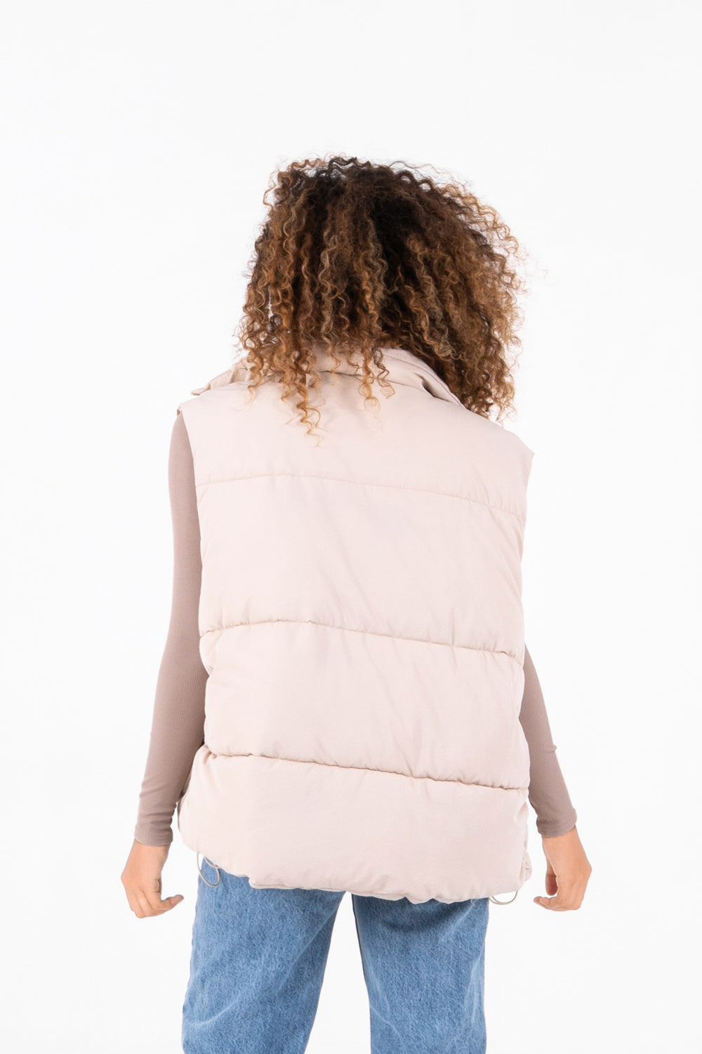 Sixth June - Veste matelassée sans manches Beige