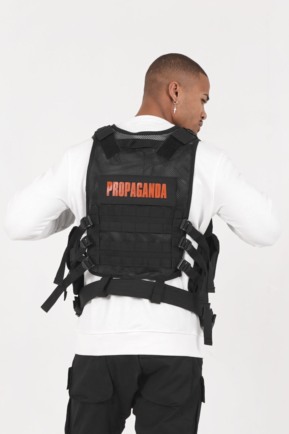 Sixth June - Gilet tactique poches propaganda Noir