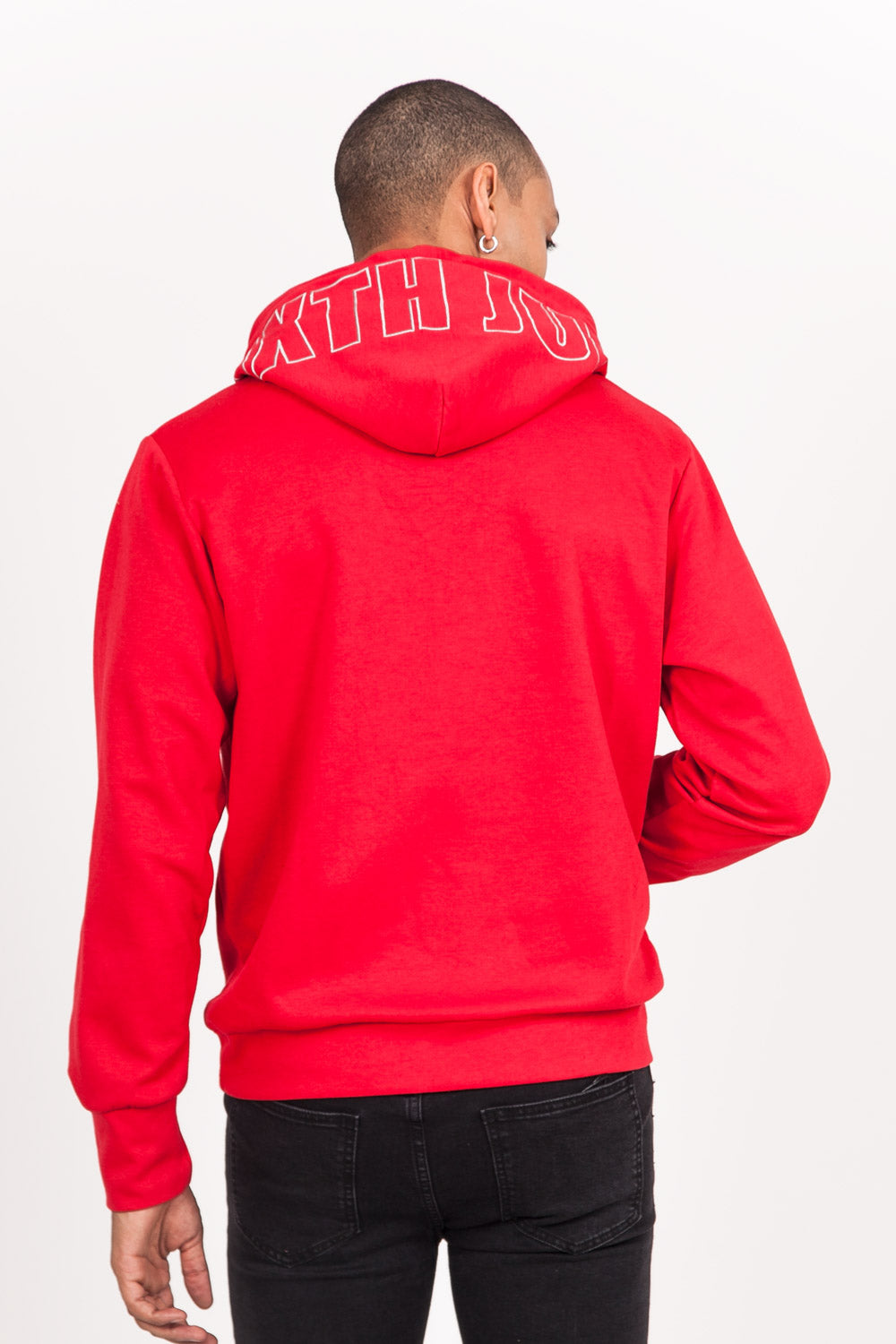 Sixth June - Sweat capuche broderie logo rouge