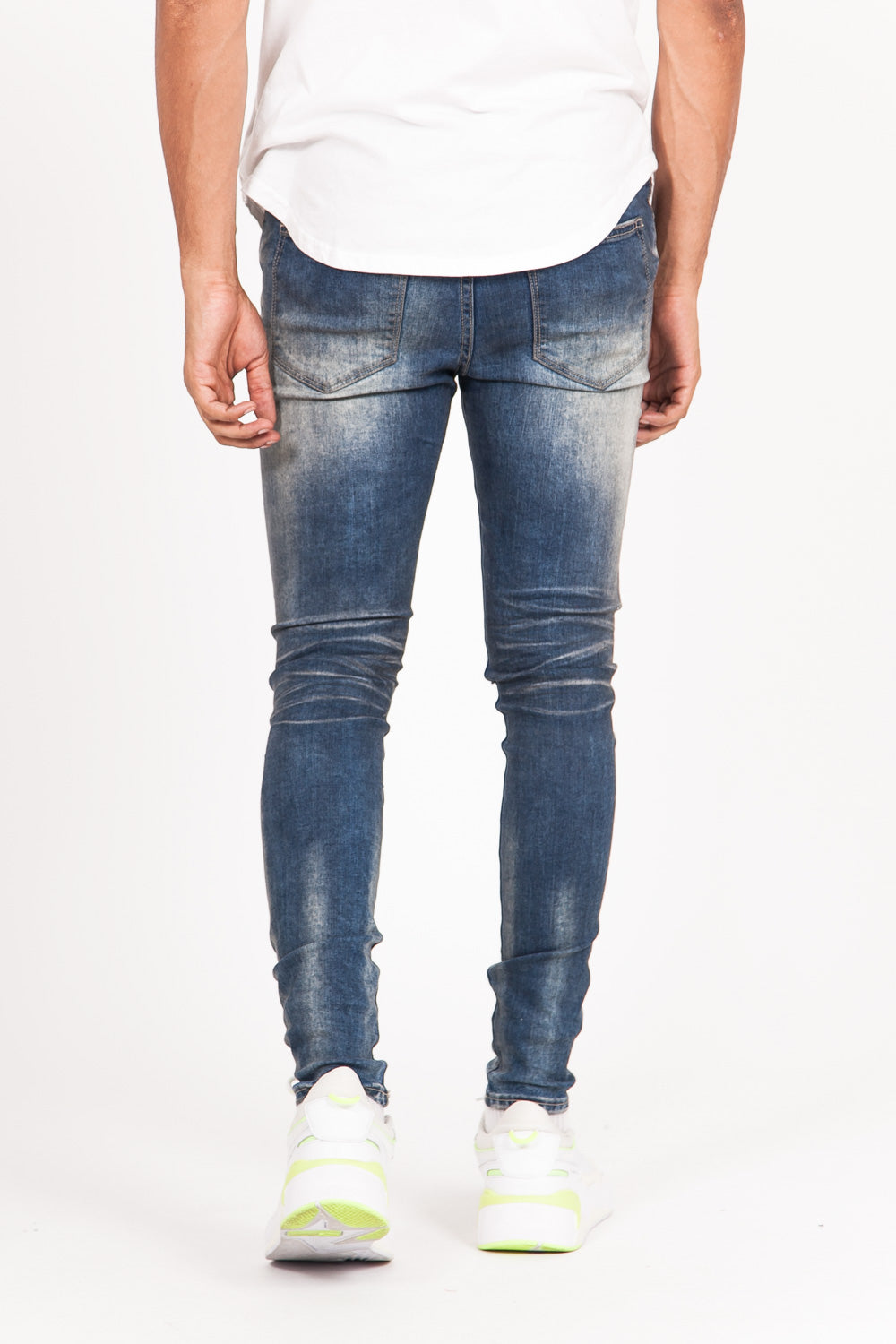 Sixth June - Jean trous genou délavé bleu