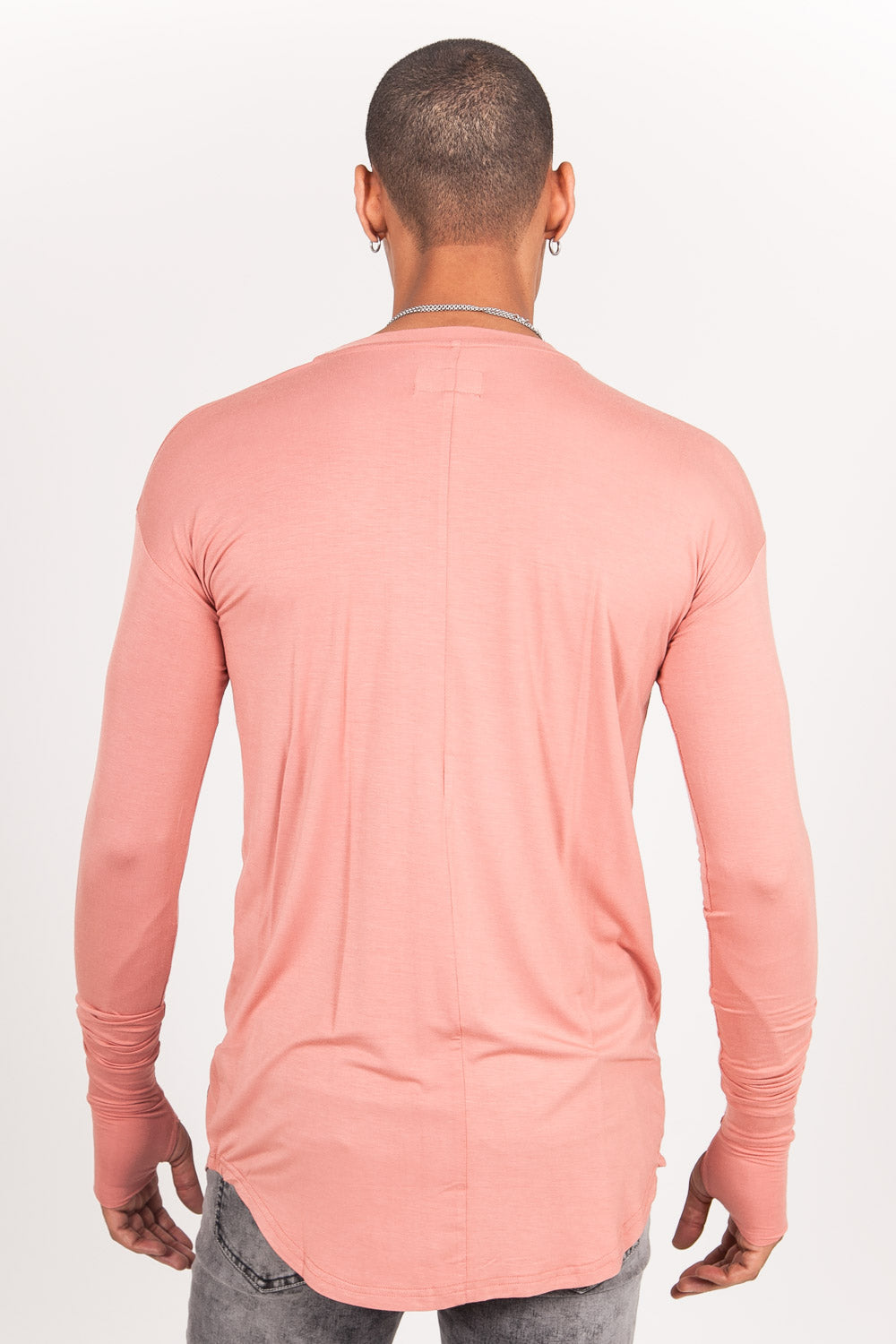 Sixth June - T-shirt manches longues bas arrondi rose