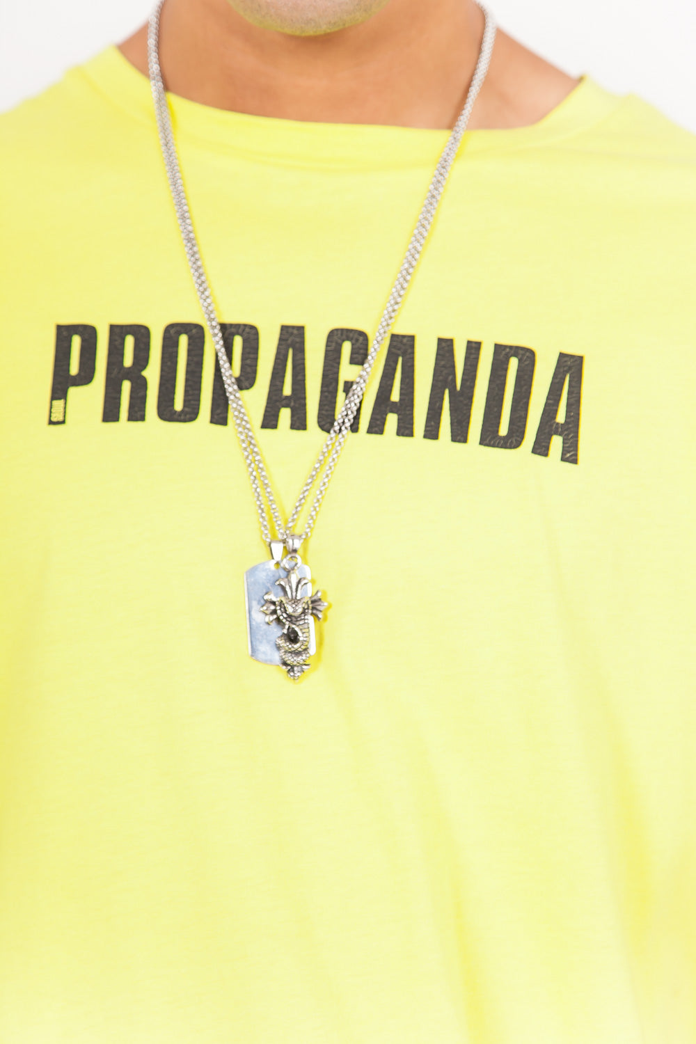 Sixth June - T-Shirt oversize Propaganda néon vert