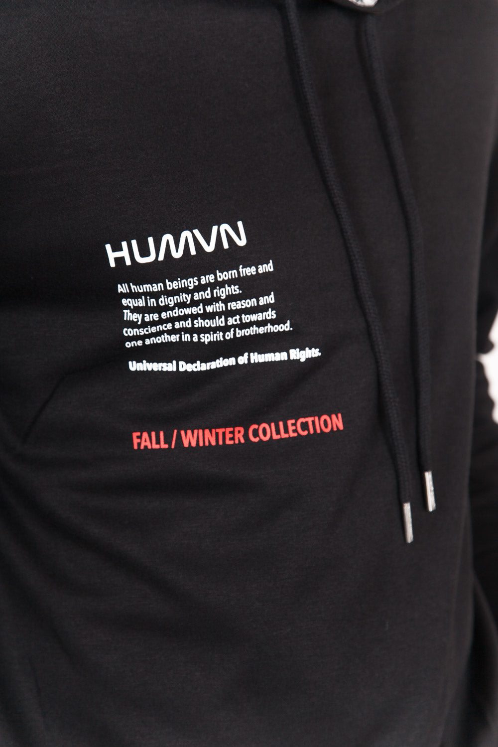 Sixth June - Sweat capuche aluminium human noir