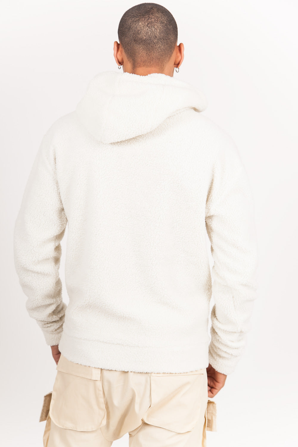 Sixth June - Sweat capuche oversize fourrure beige