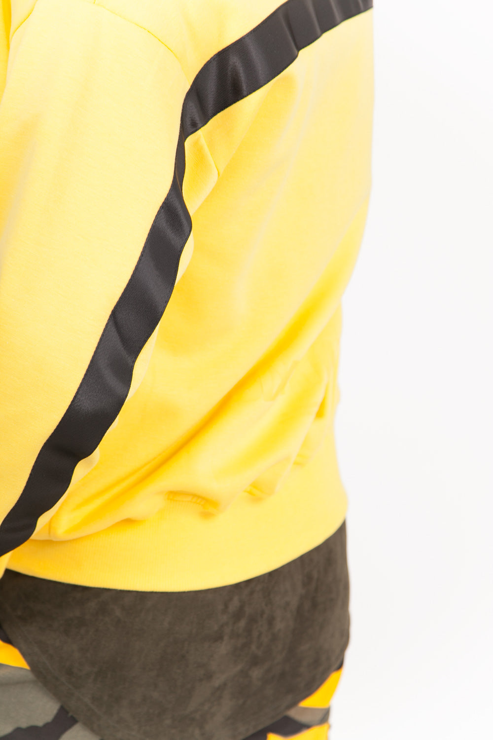 Sixth June - Sweat capuche zippée cargo jaune