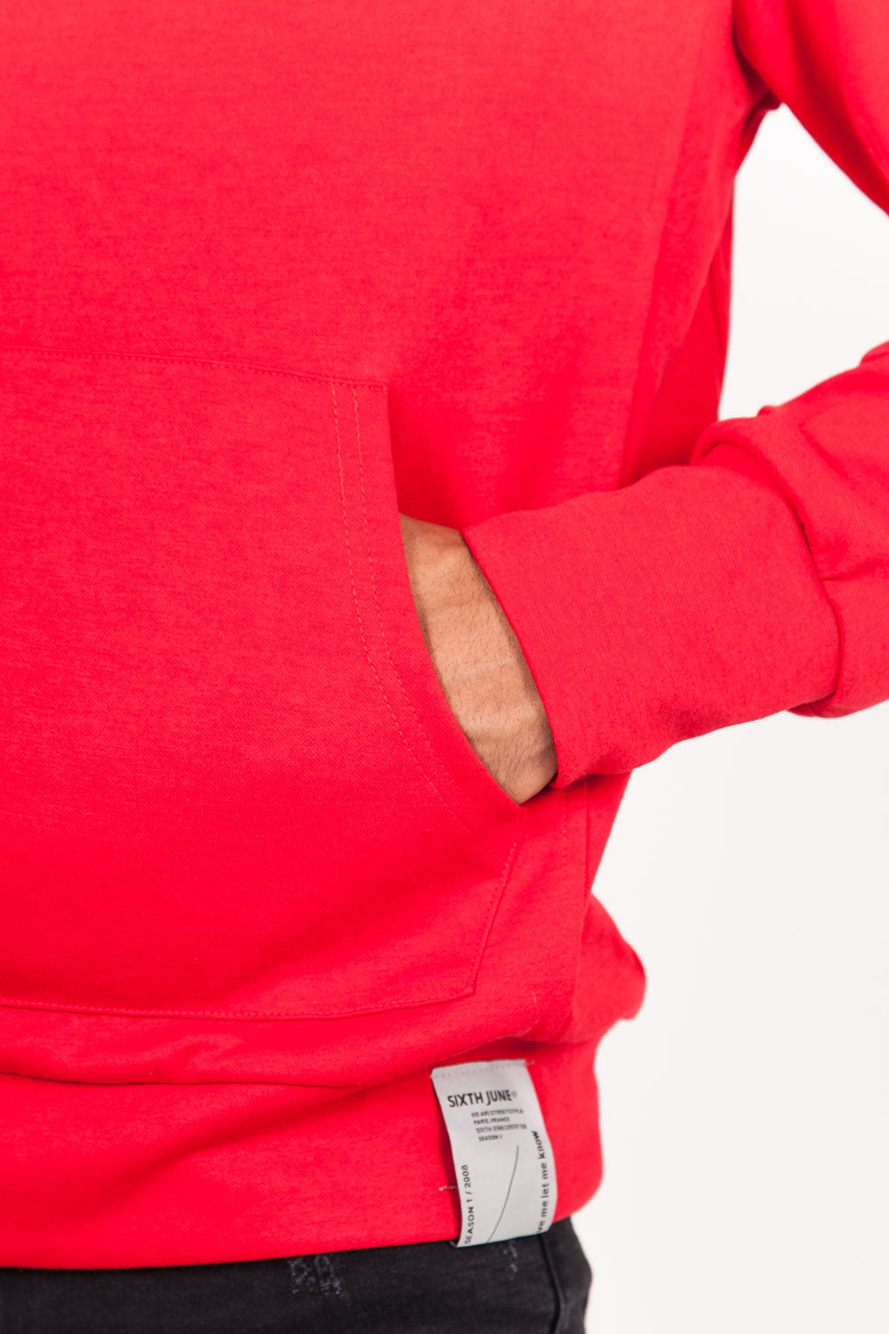 Sixth June - Sweat capuche broderie logo rouge