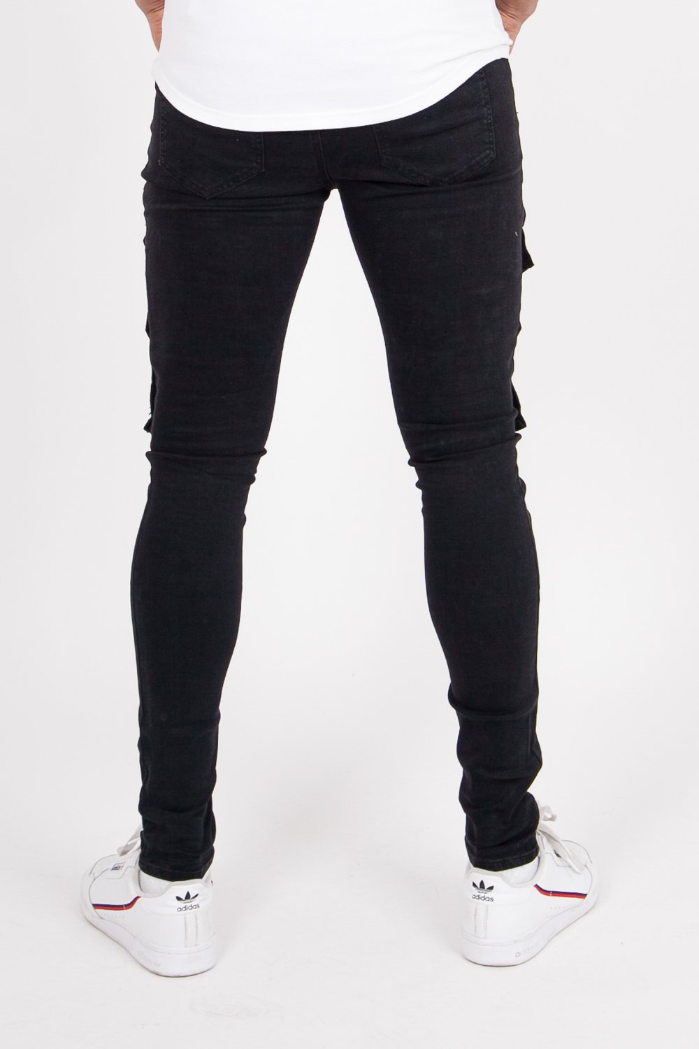 Sixth June - Jean poches tactique zip Noir