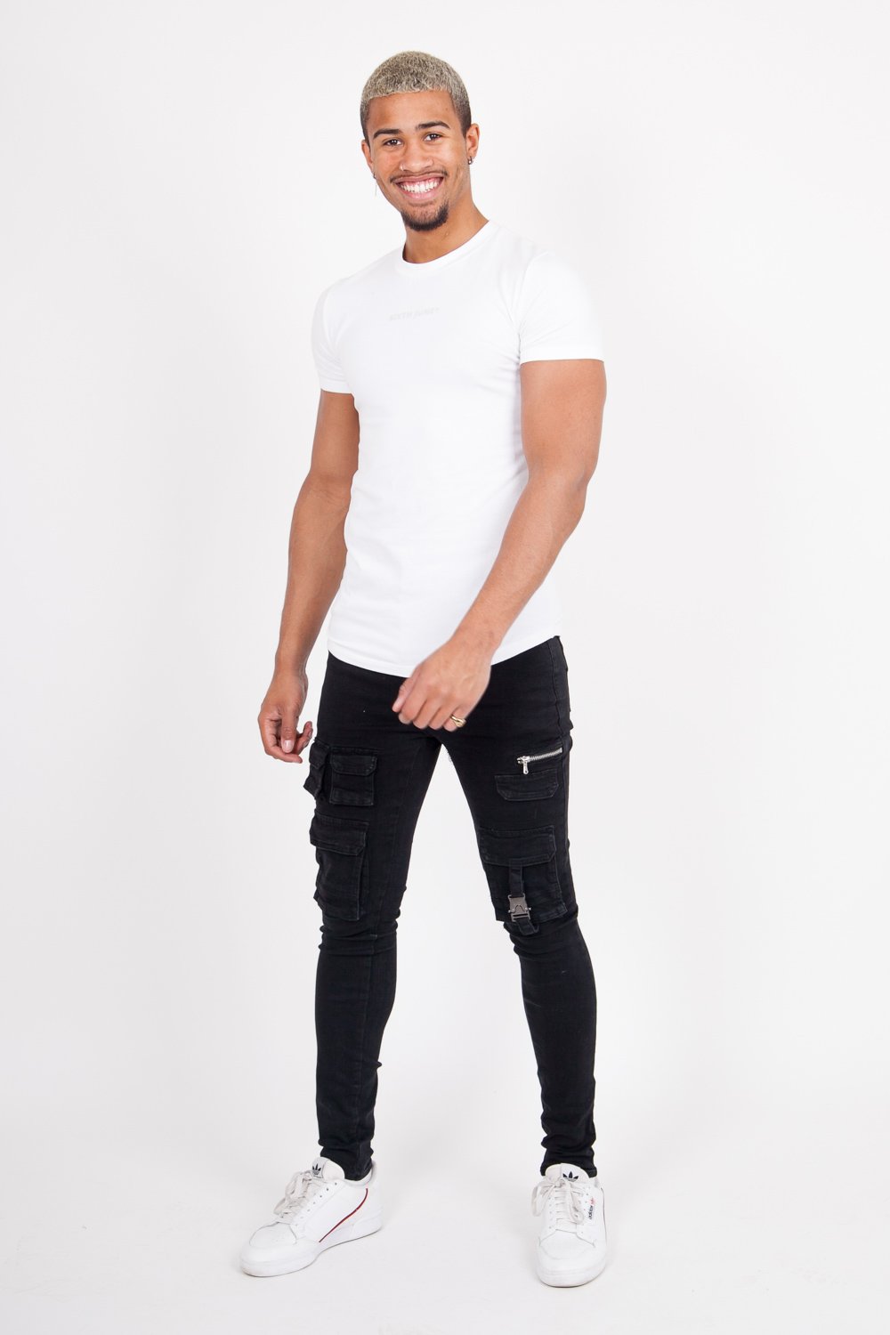 Sixth June - Jean poches tactique zip Noir