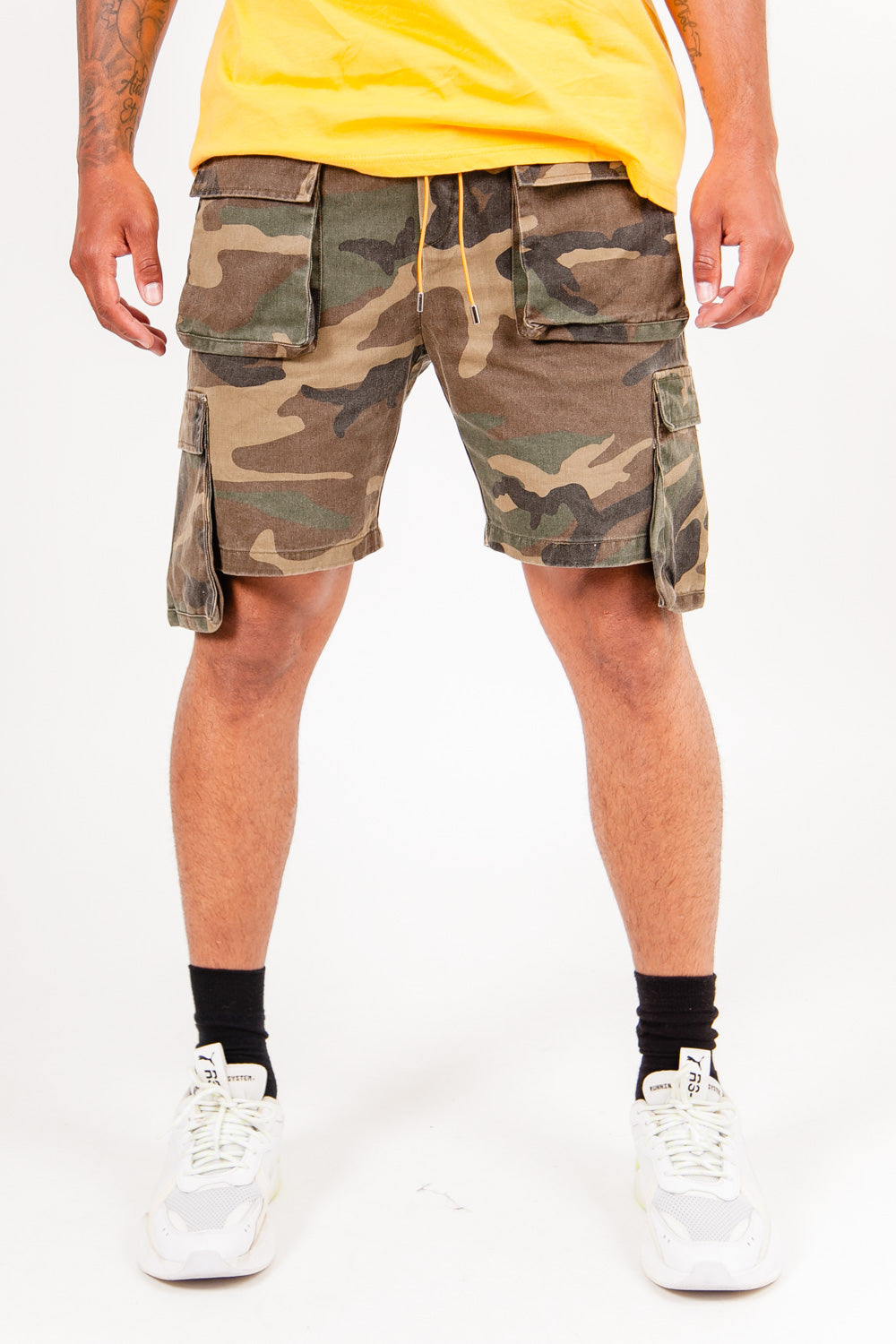 Sixth June - Short poche cargo militaire kaki