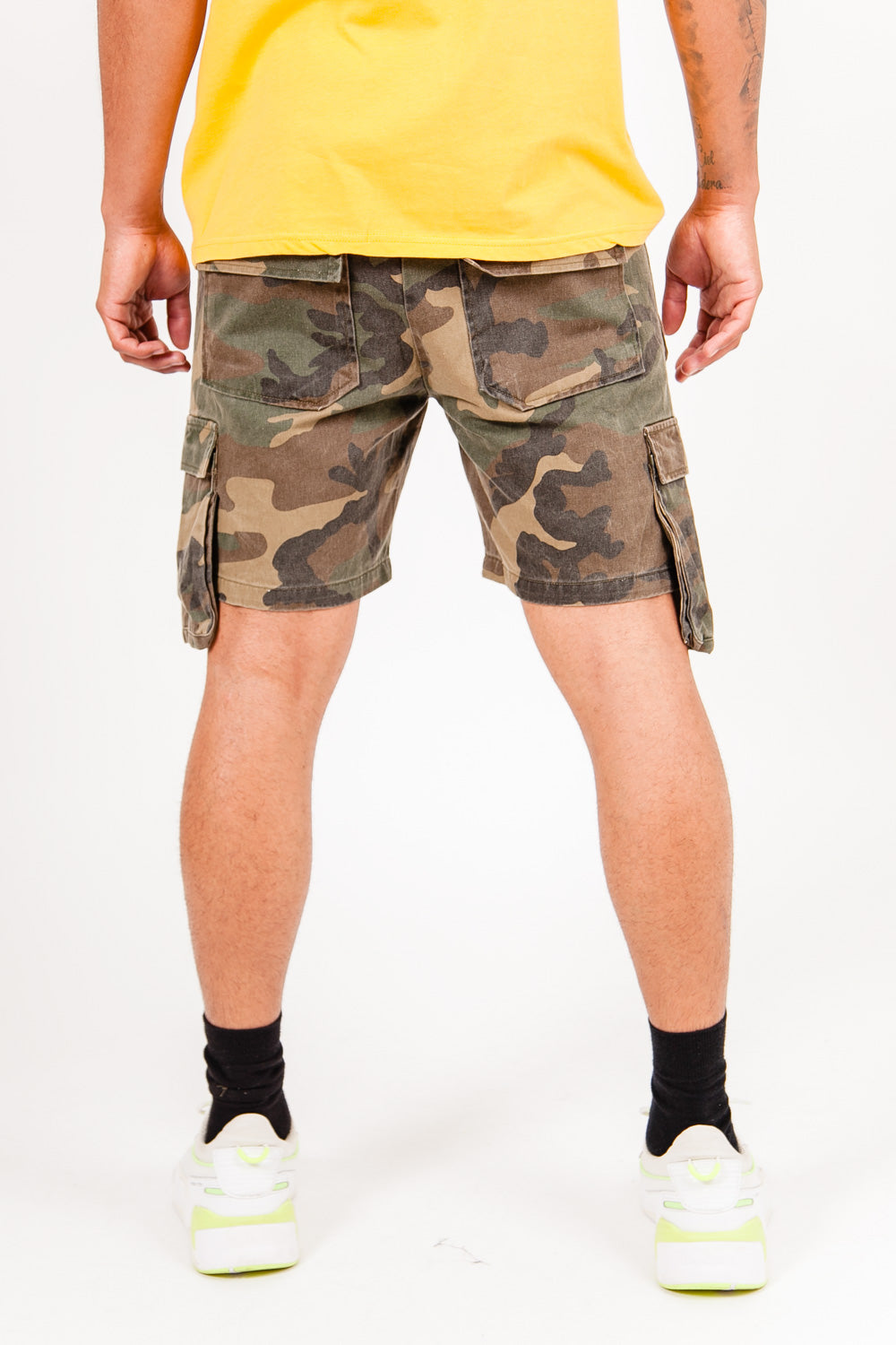 Sixth June - Short poche cargo militaire kaki