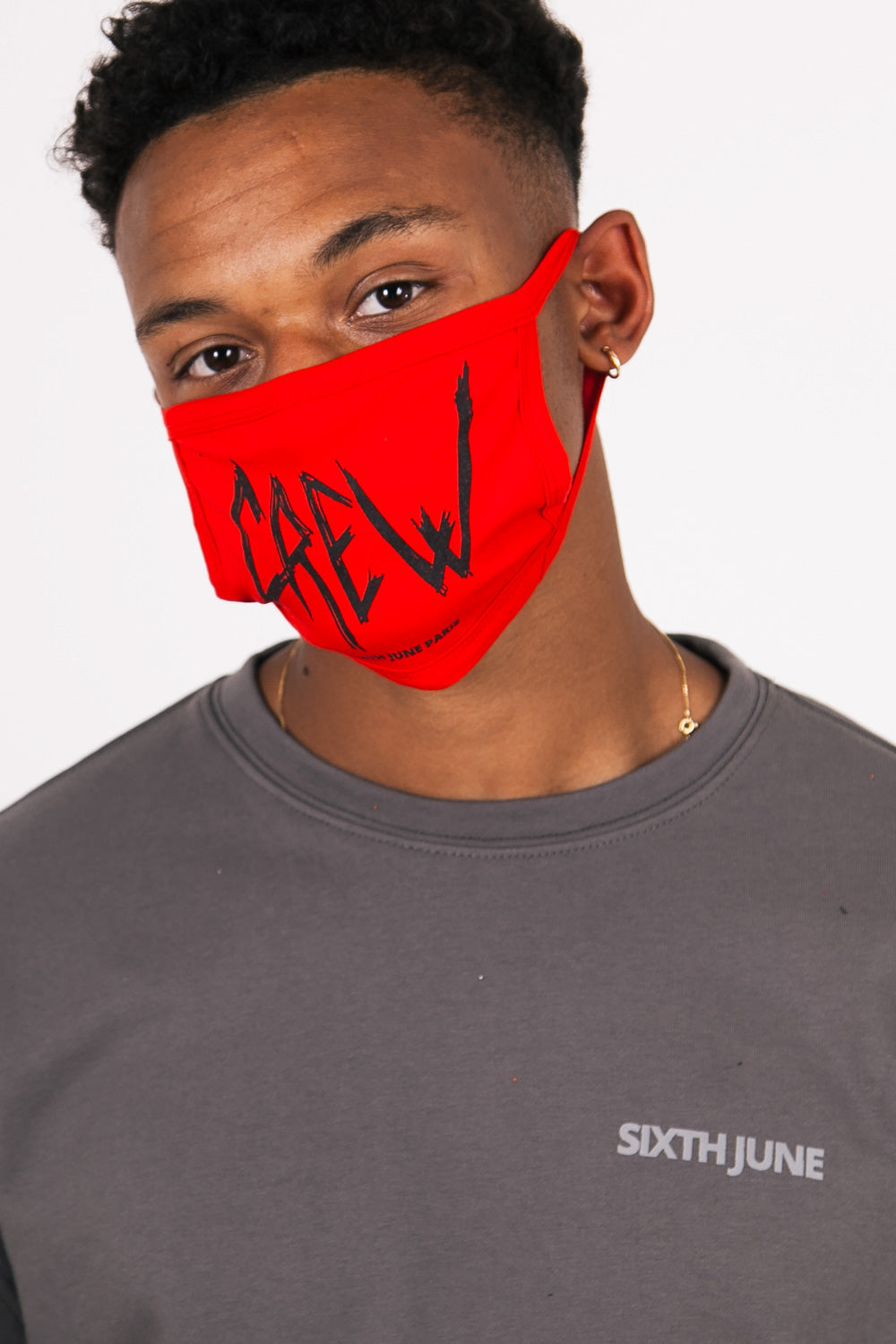 Sixth June - Masque crew rouge