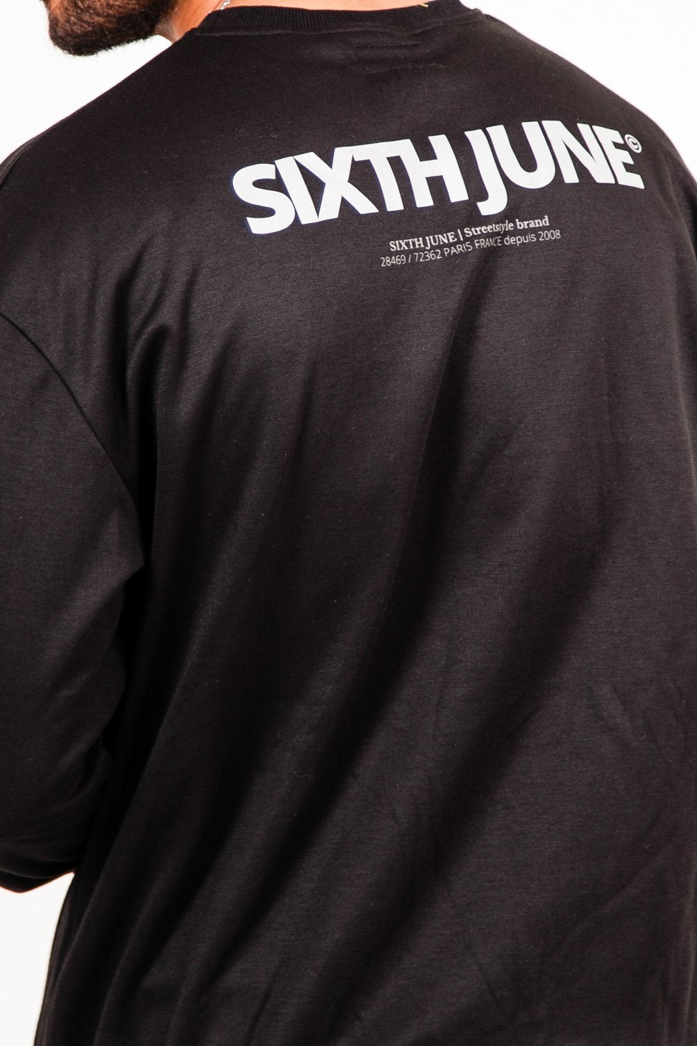Sixth June - Sweat-shirt réfléchissant patch logo noir