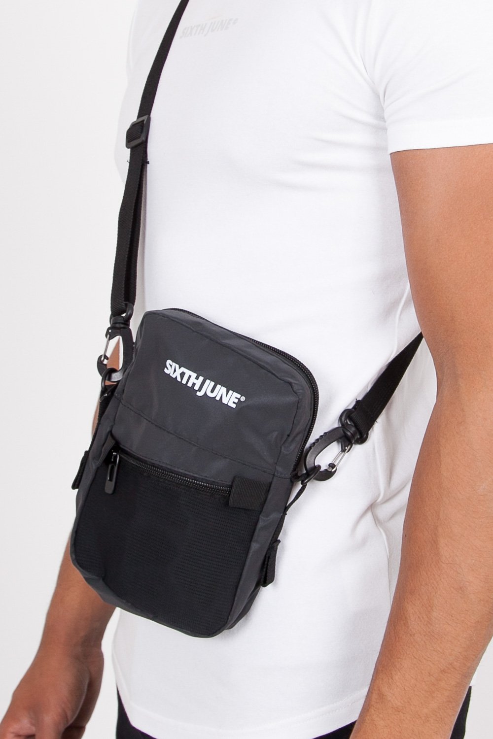 Sixth June - Sacoche multi-poches réfléchissant noir