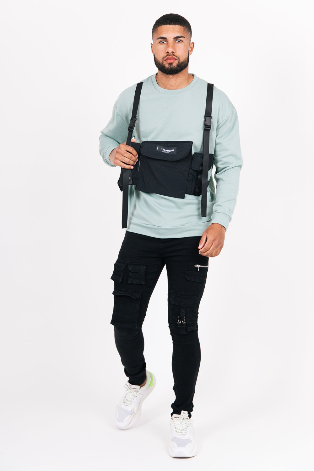 Sixth June - Sweat poche tactique turquoise