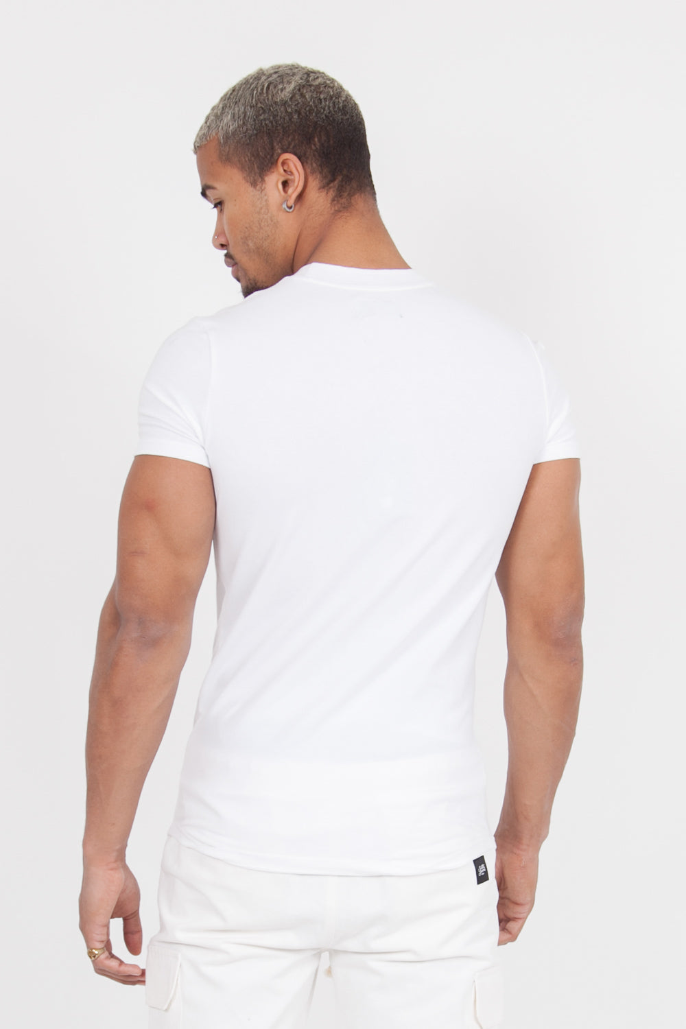 Sixth June - T-shirt moulant logo Blanc cassé