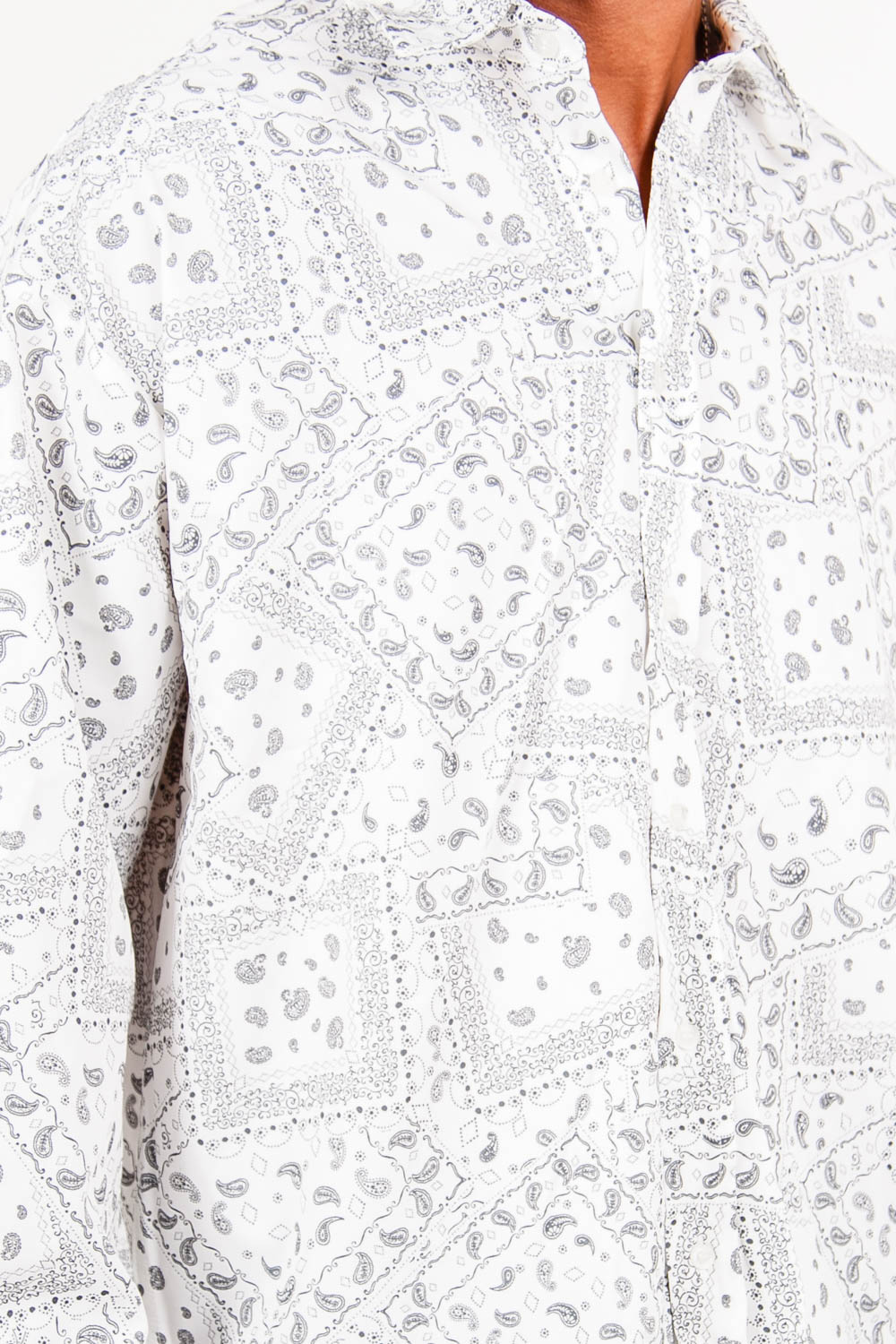 Sixth June - Chemise imprimé bandana blanc