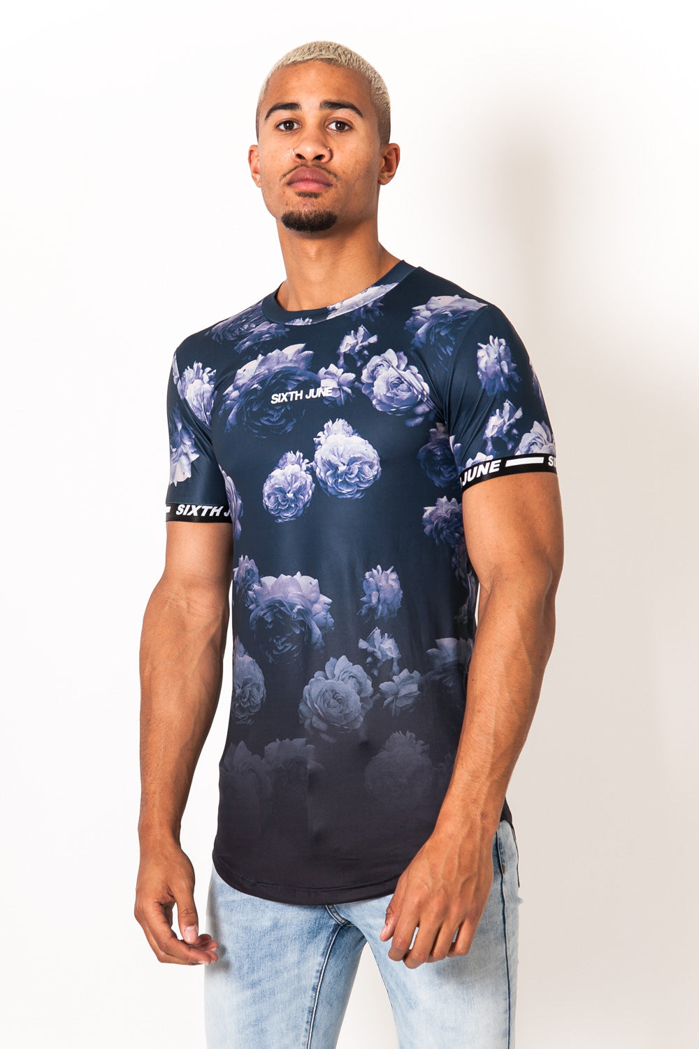 Sixth June - T-shirt imprimé rose bleu