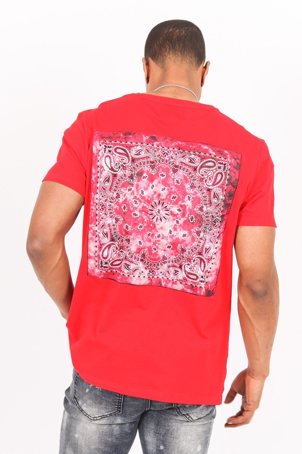 Bandana multicolored t-shirt Red