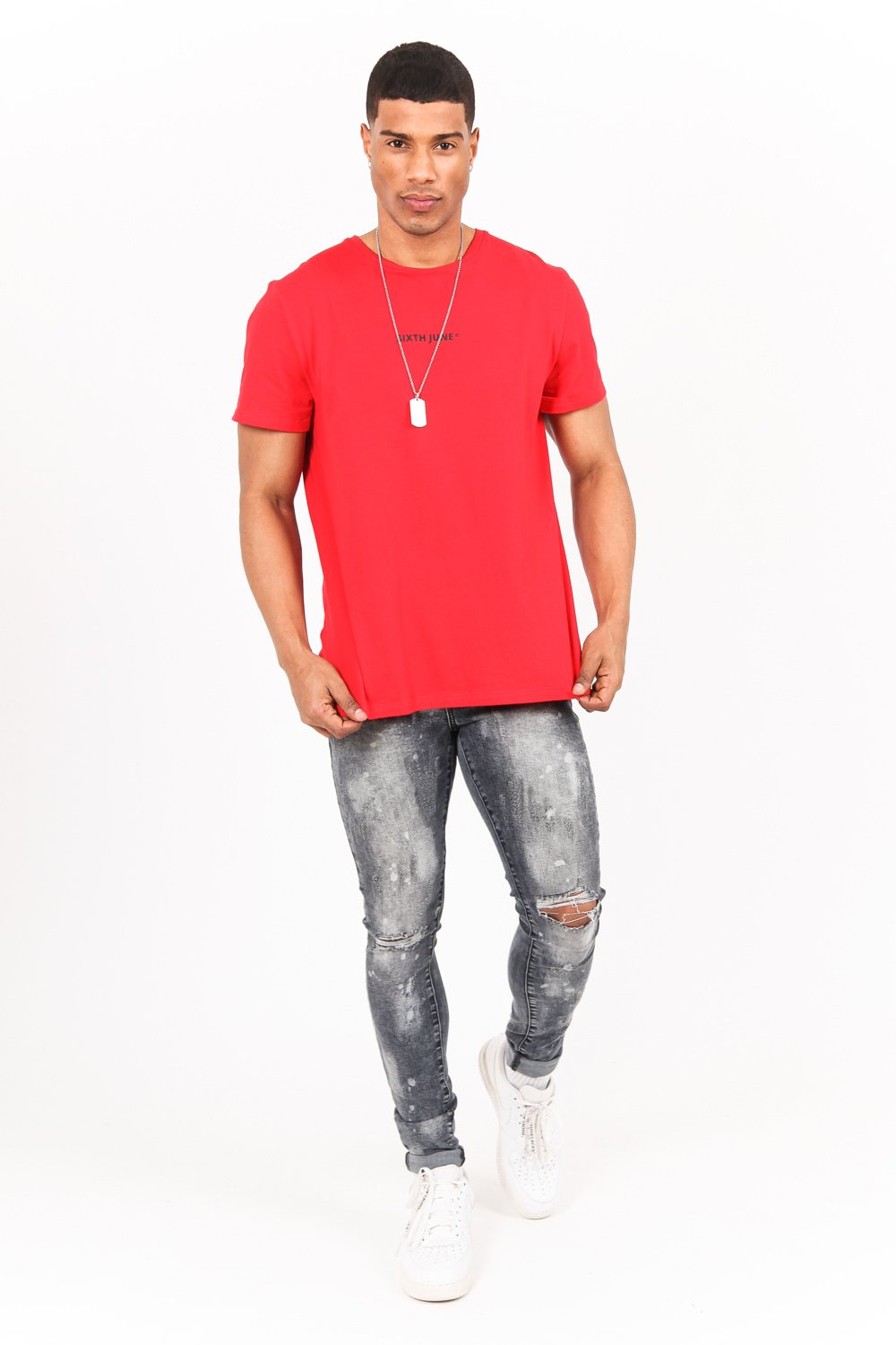 Bandana multicolored t-shirt Red