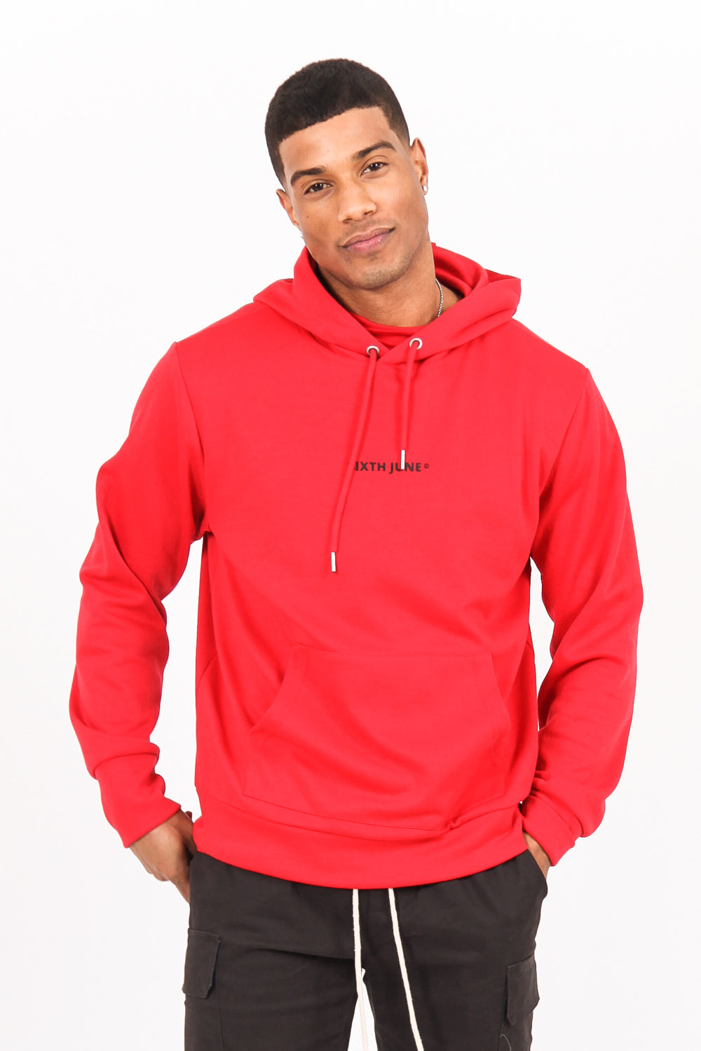 Sixth June - Sweat capuche bandana rouge