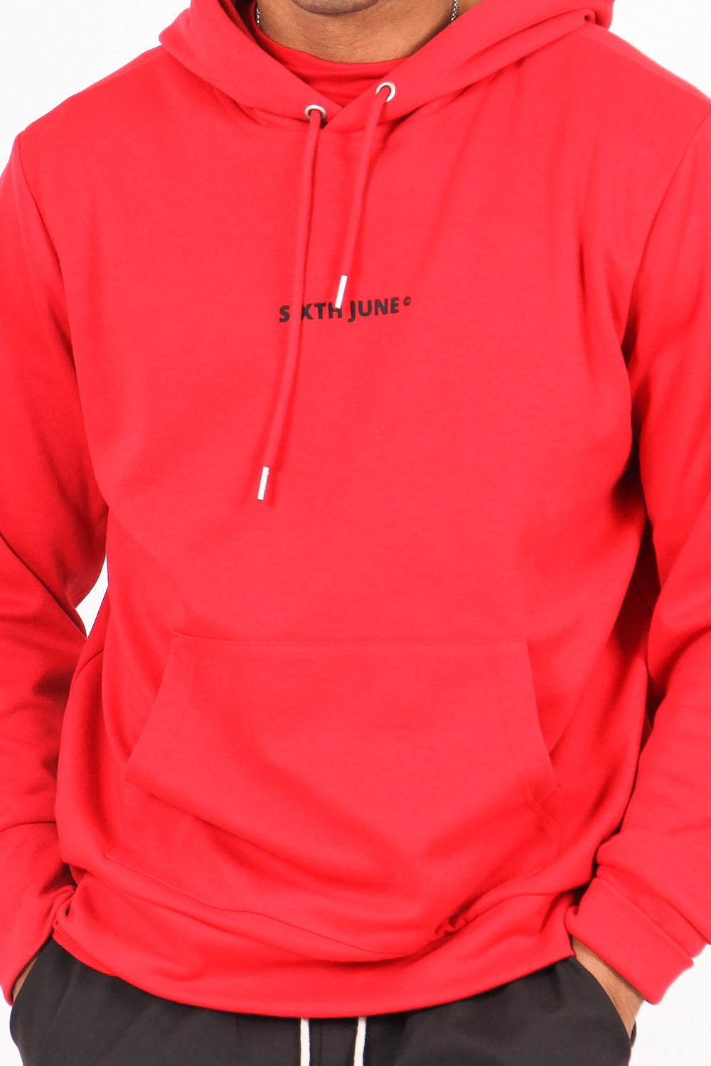 Sixth June - Sweat capuche bandana rouge