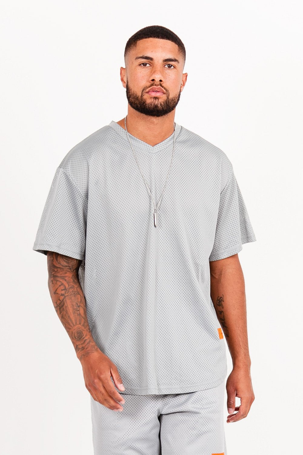 Sixth June - Maillot mesh logo Gris