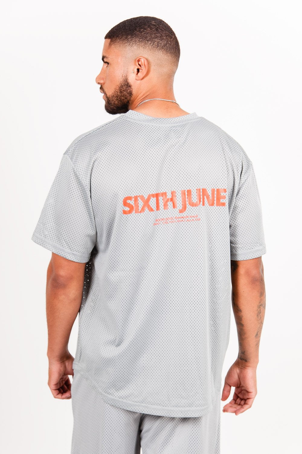 Sixth June - Maillot mesh logo Gris