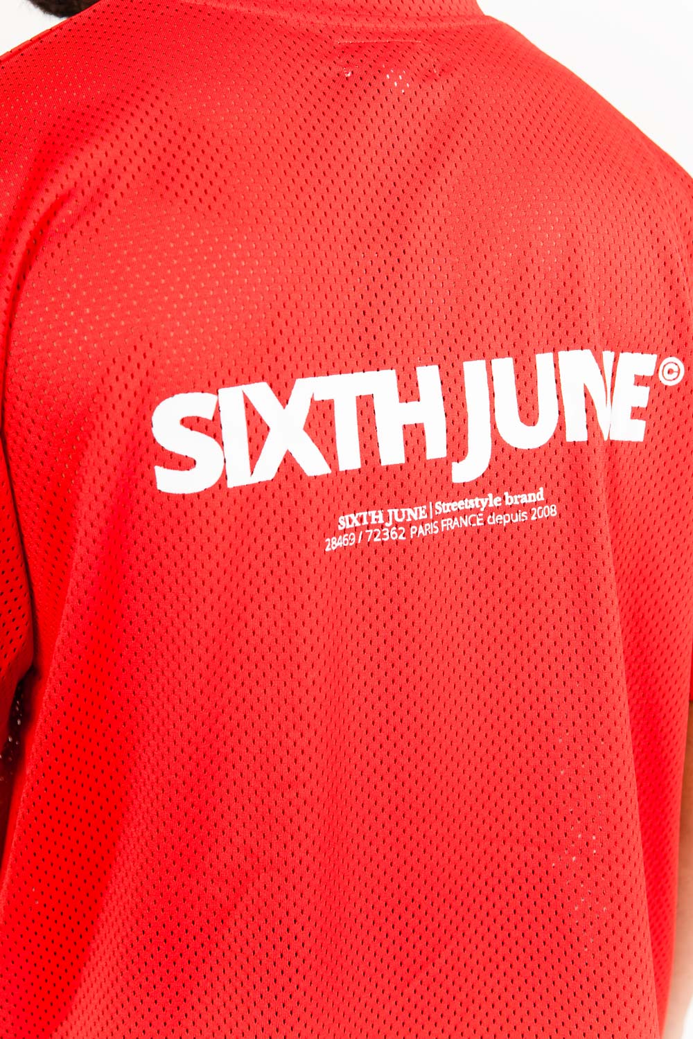 Sixth June - Maillot mesh logo Rouge