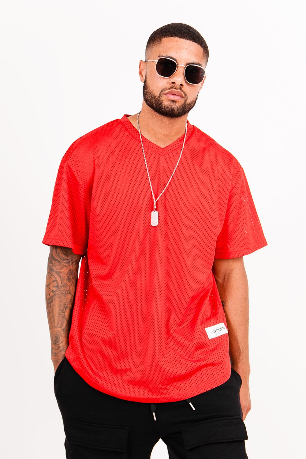 Sixth June - Maillot mesh logo Rouge