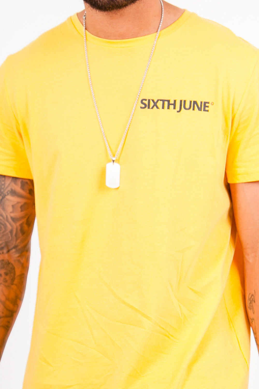 Sixth June - T-shirt imprimé double logo Jaune