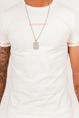 Sixth June - T-shirt logo coton manche beige