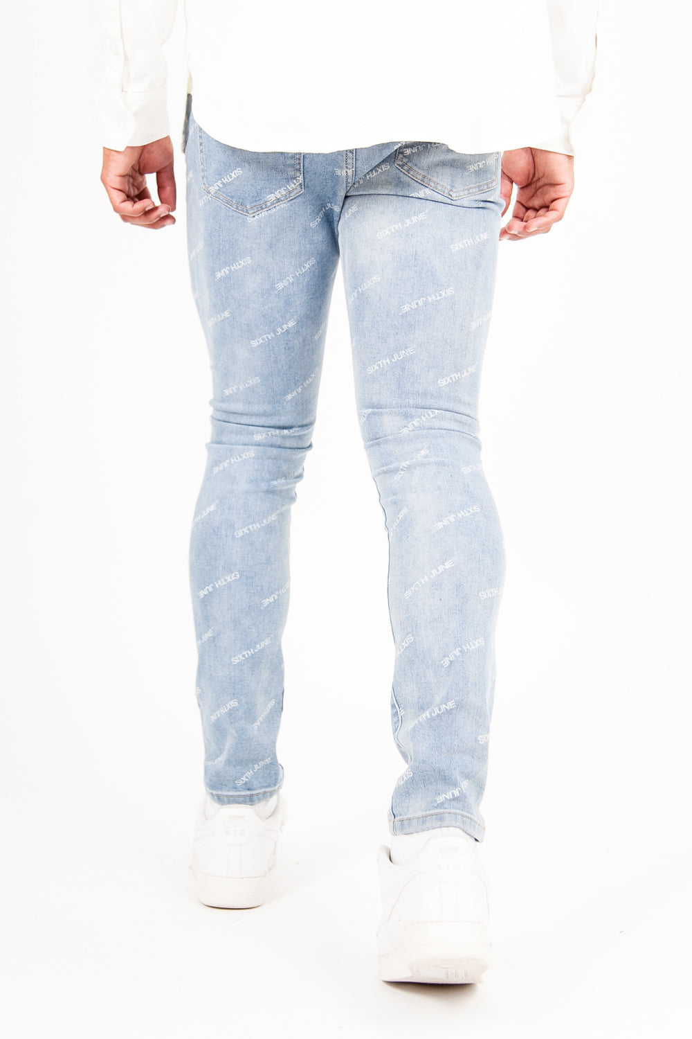 Sixth June - Jean all over logo bleu