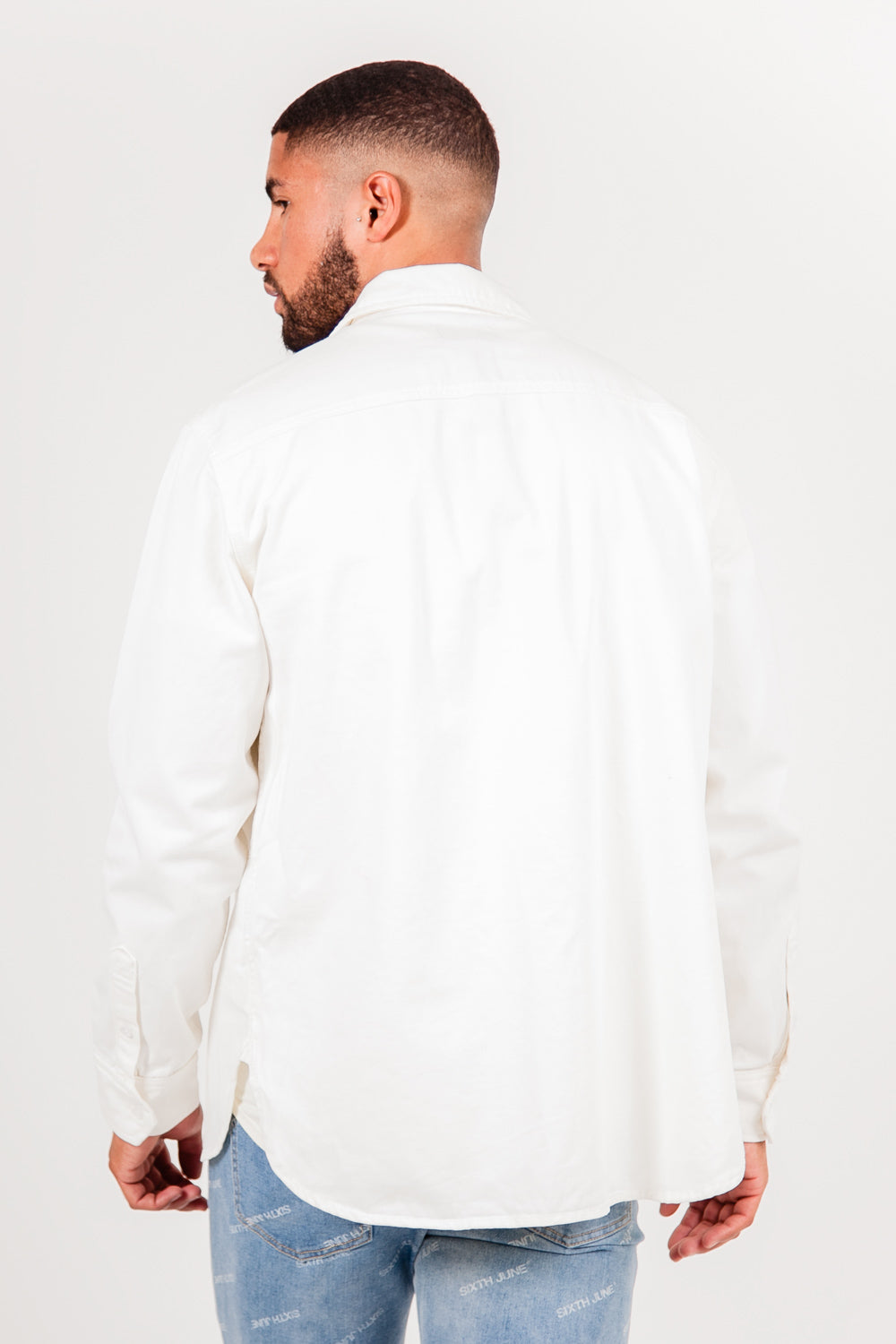 Sixth June - Chemise patch réfléchissant blanc