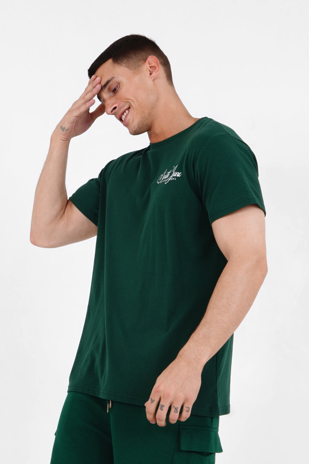 Sixth June - T-shirt logo signature Vert foncé