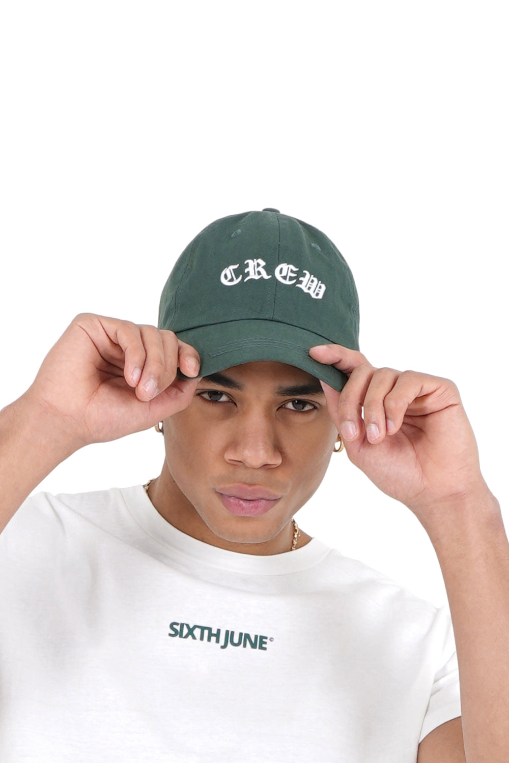 Sixth June - Casquette brodée Crew Vert