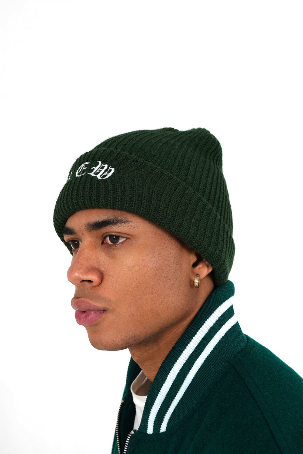 Bonnet brodé Crew Vert