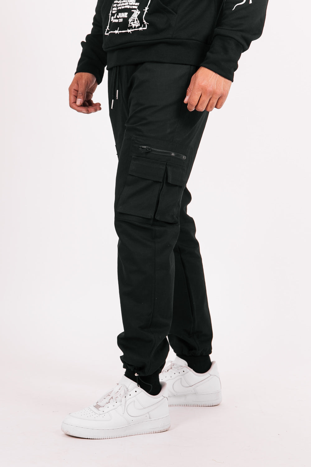 Sixth June - Pantalon cargo poches zip noir