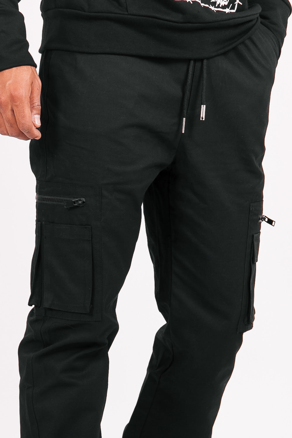 Sixth June - Pantalon cargo poches zip noir