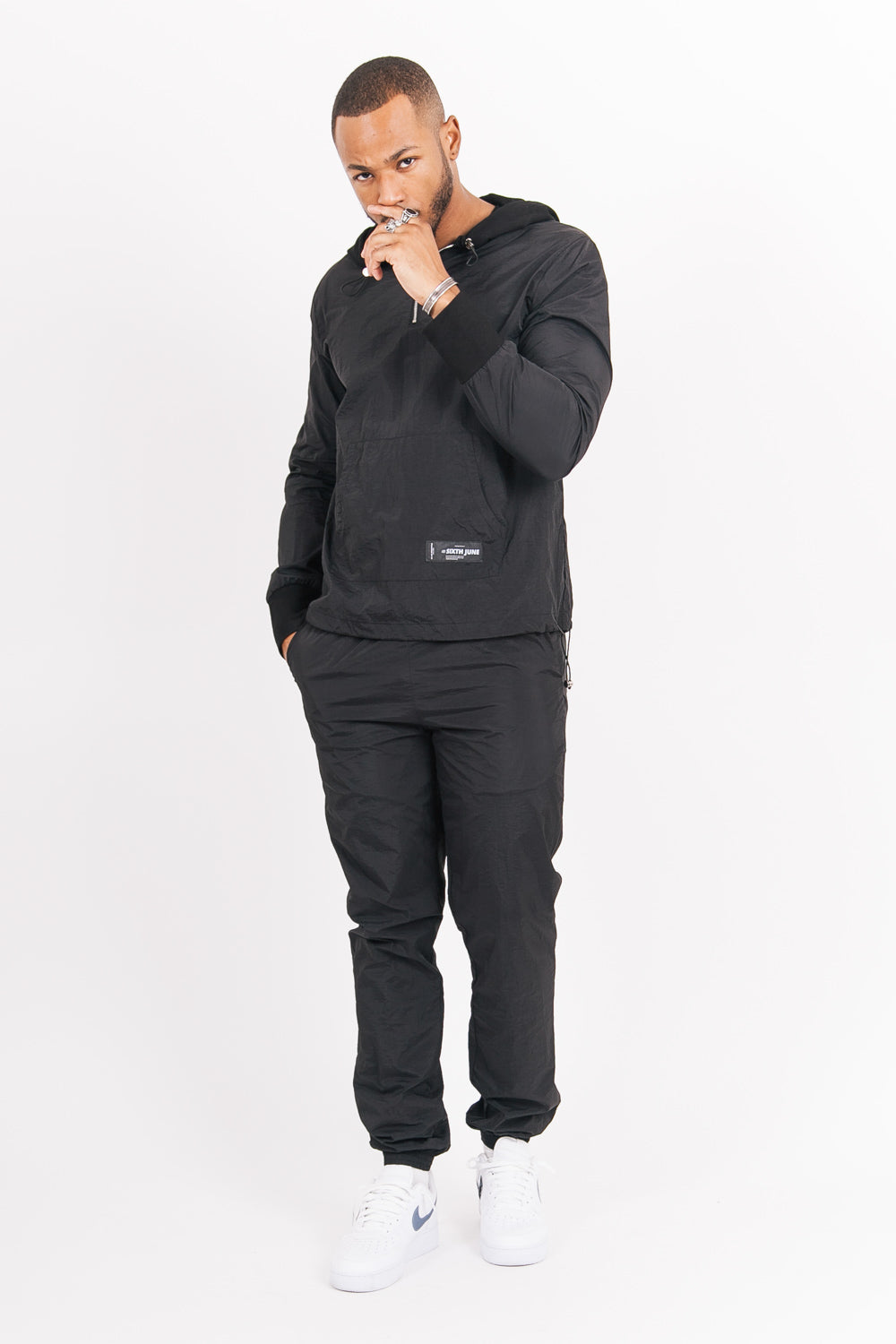 Sixth June - Pantalon jogging nylon noir