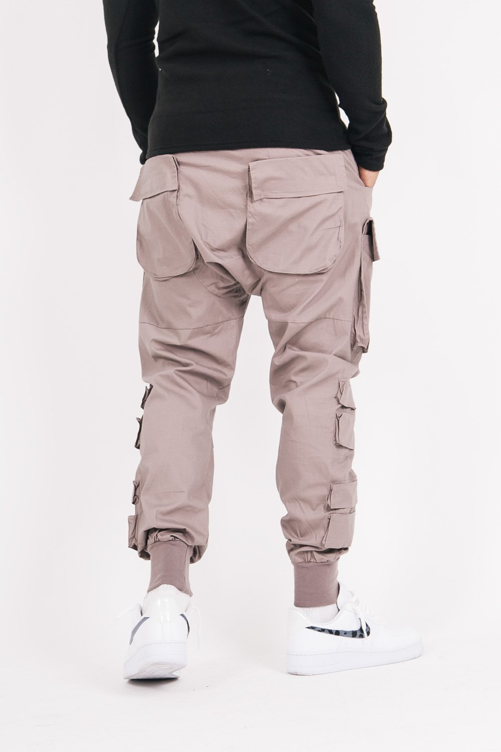 Sixth June - Pantalon cargo tactique large marron