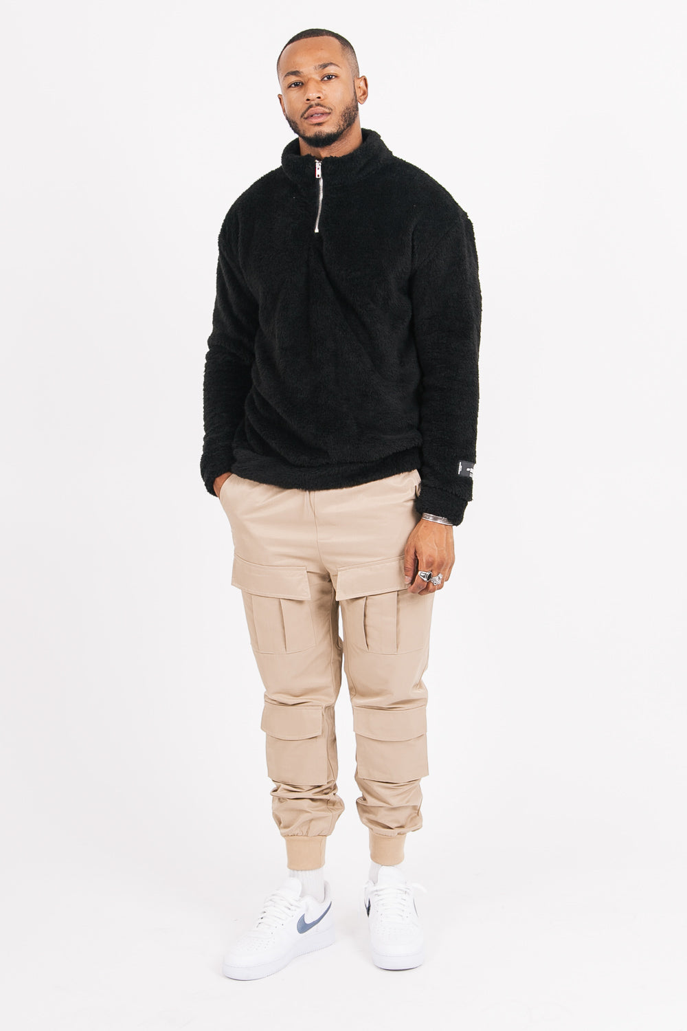 Sixth June - Pantalon cargo utilitaire beige