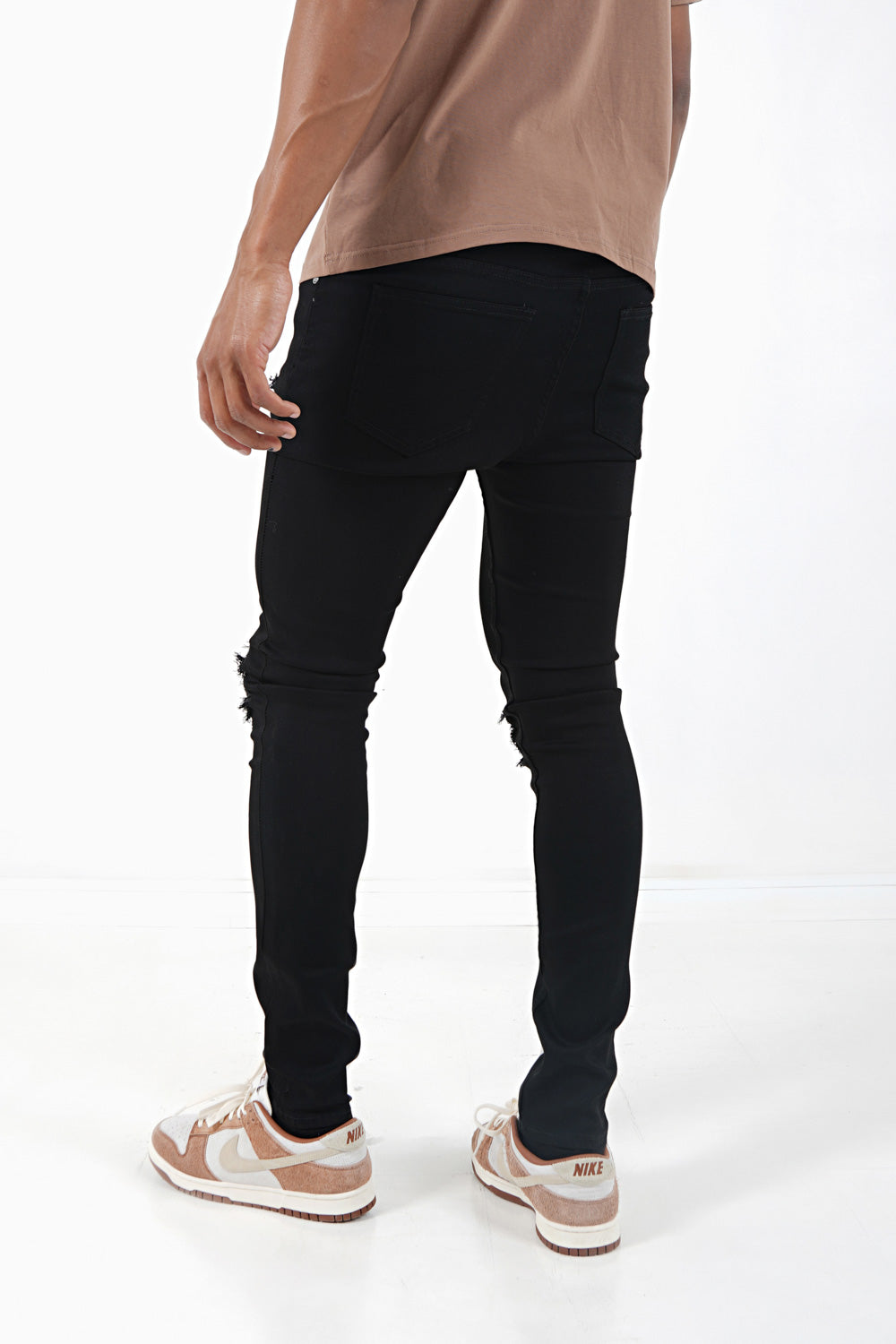 Sixth June - Jean empiècements tie dye Noir