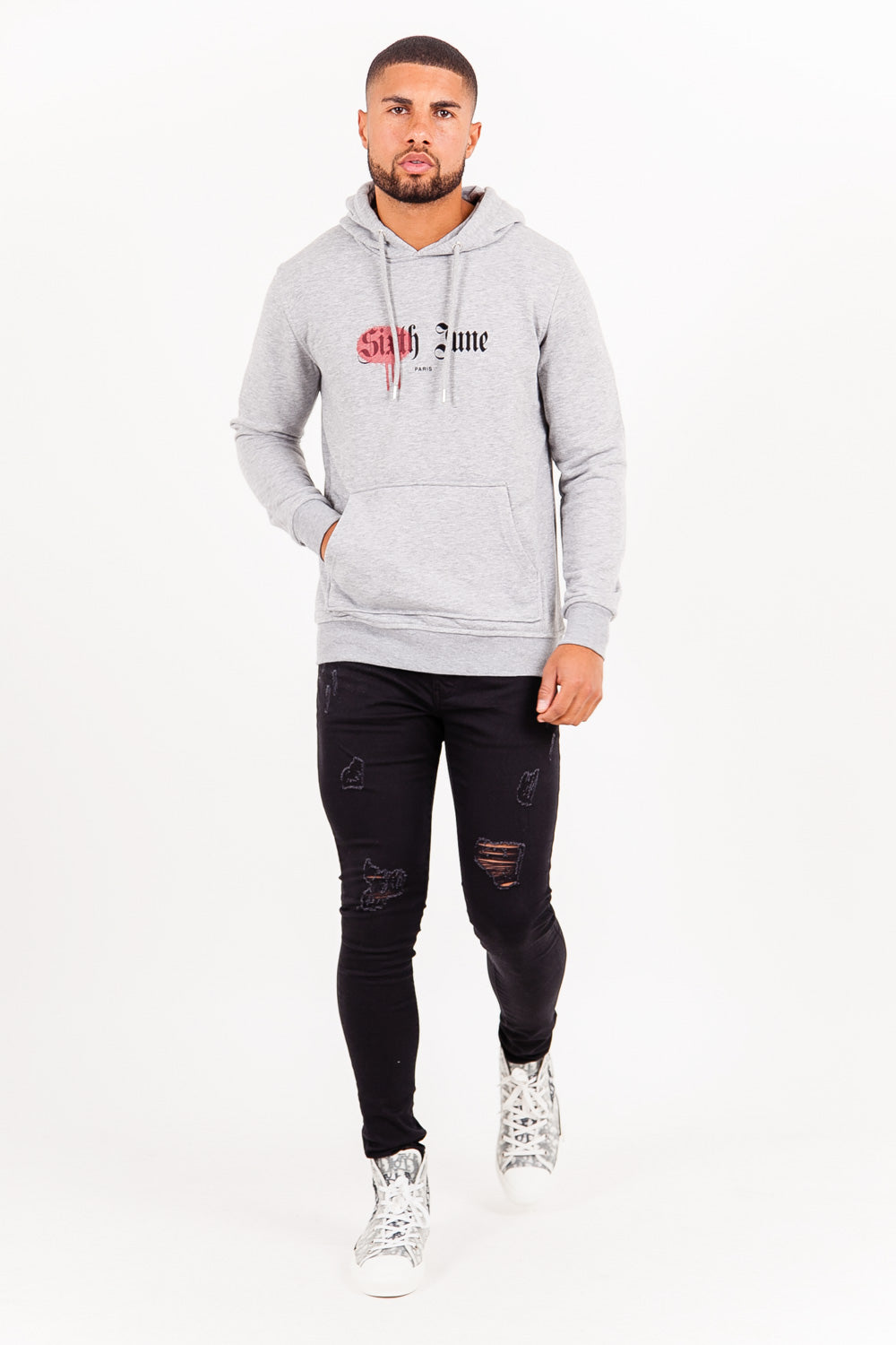 Sixth June - Sweatshirt district Paris gris