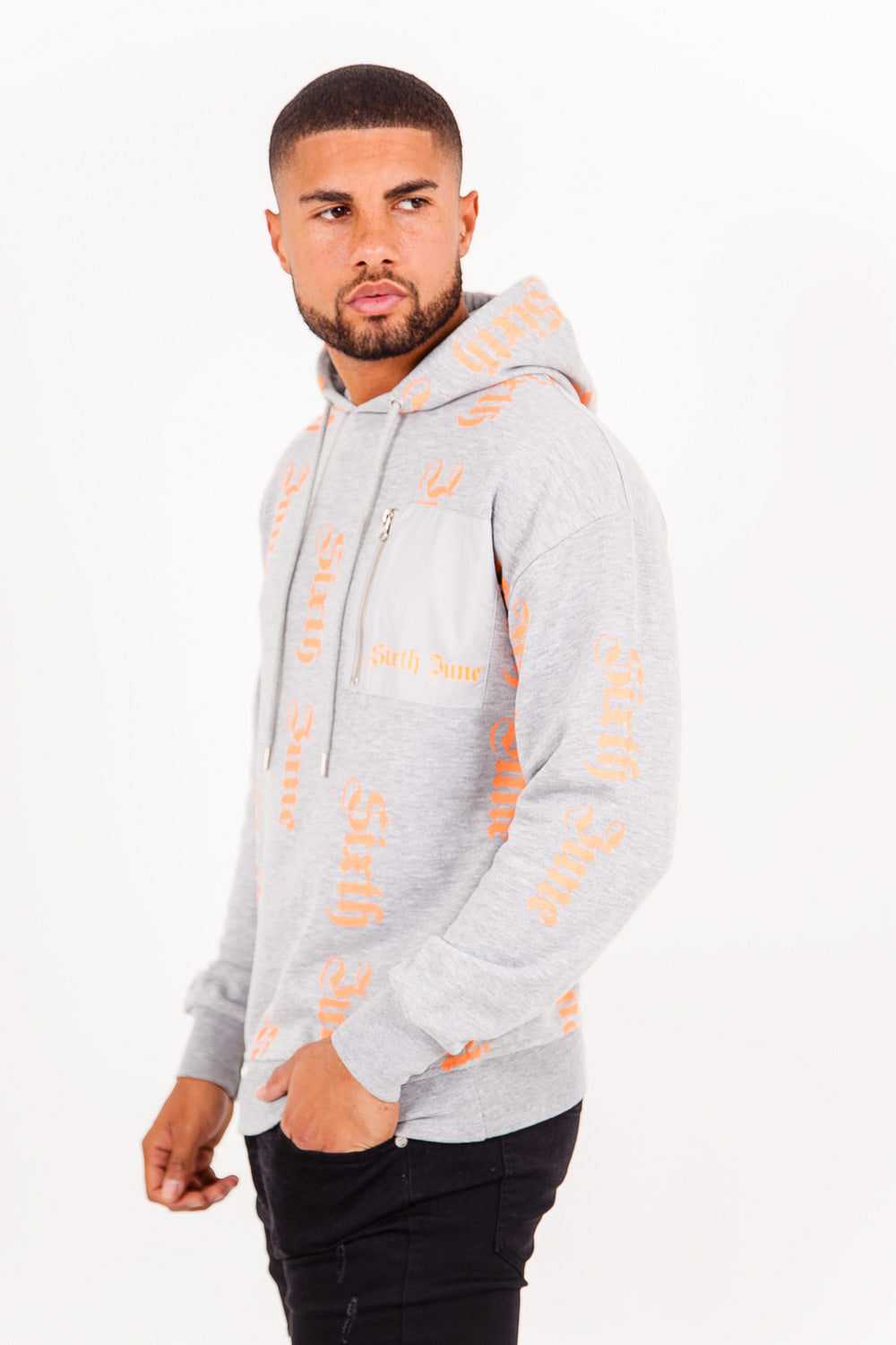 Sixth June - Sweatshirt all over gothique gris